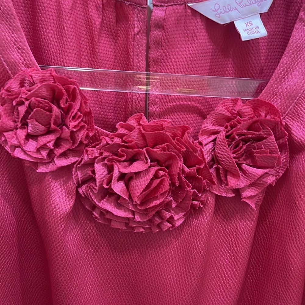 Lilly Pulitzer Pink Flower Wnitners TOP AZALEA PINK Size:XS Rare